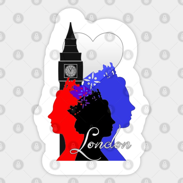 London Sticker by Crazydodo